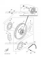 REAR WHEEL 2 for Yamaha DTR 2005
