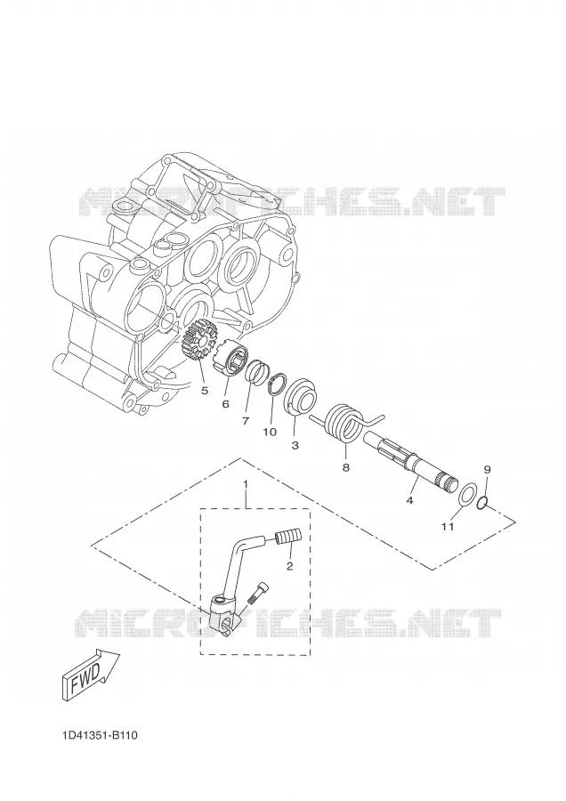 STARTER MOTOR Yamaha MOTO 50 2005 DTR  DT50R