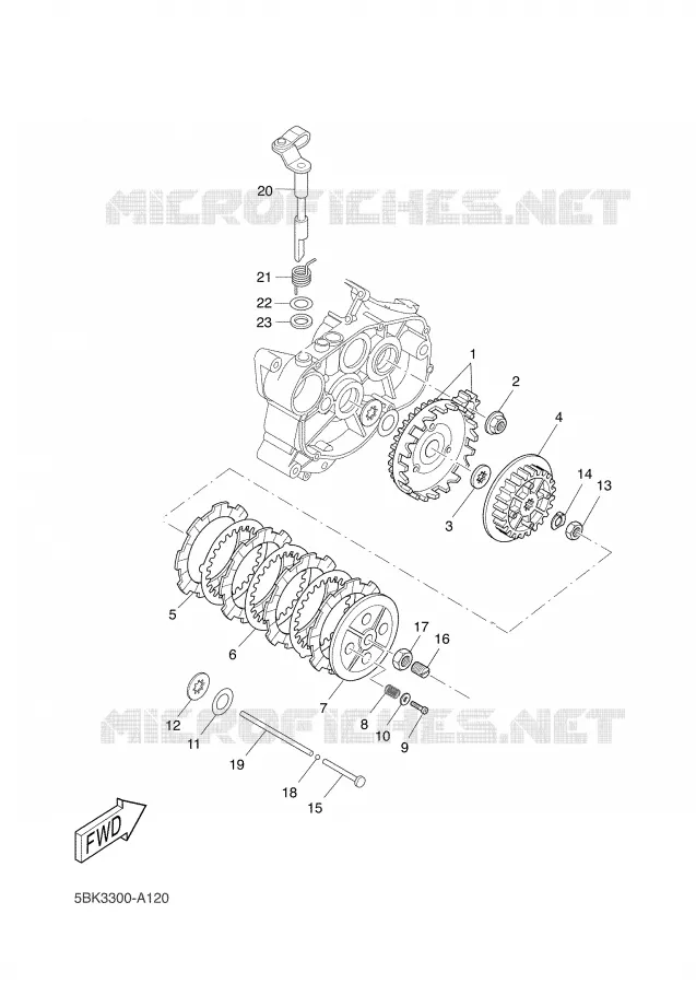 STARTER CLUTCH Yamaha MOTO 50 2002 DT SM  DT50RSM