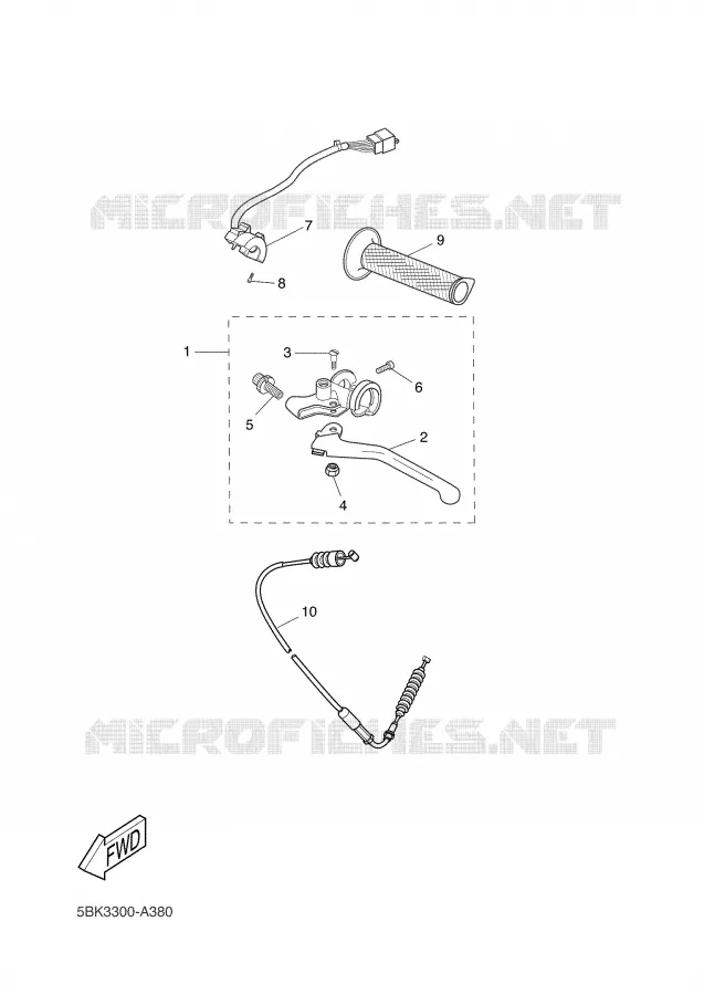SWITCH / LEVER Yamaha MOTO 50 2002 DT SM  DT50RSM