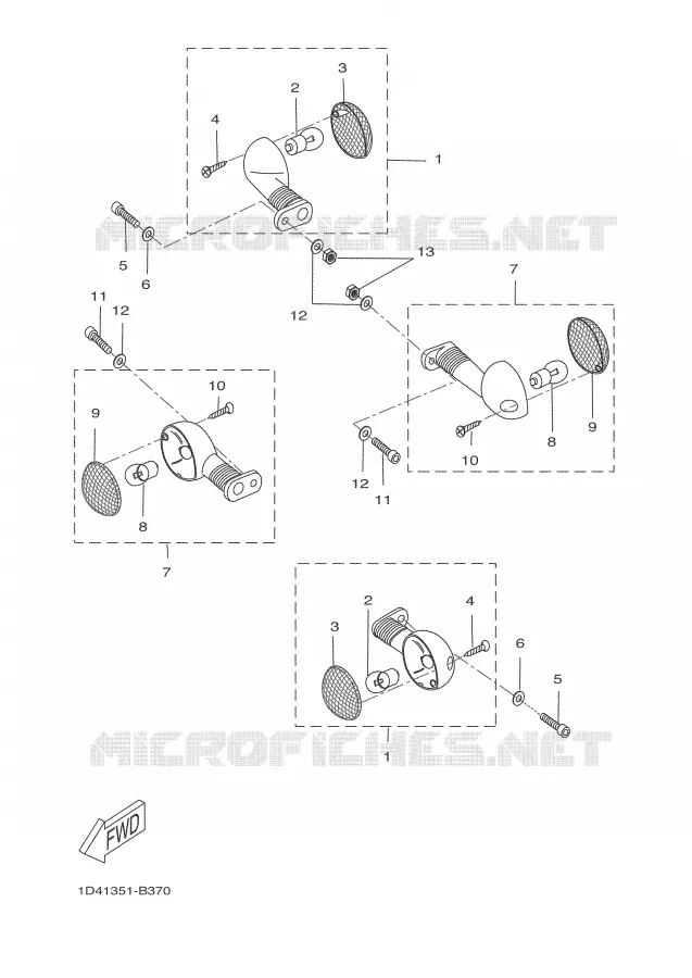 INDICATOR Yamaha MOTO 50 2004 DT50R  DT50RSM