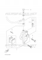 FRONT BRAKE CALIPER for Yamaha DTR 2004