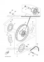 REAR WHEEL 2 for Yamaha DTR 2004