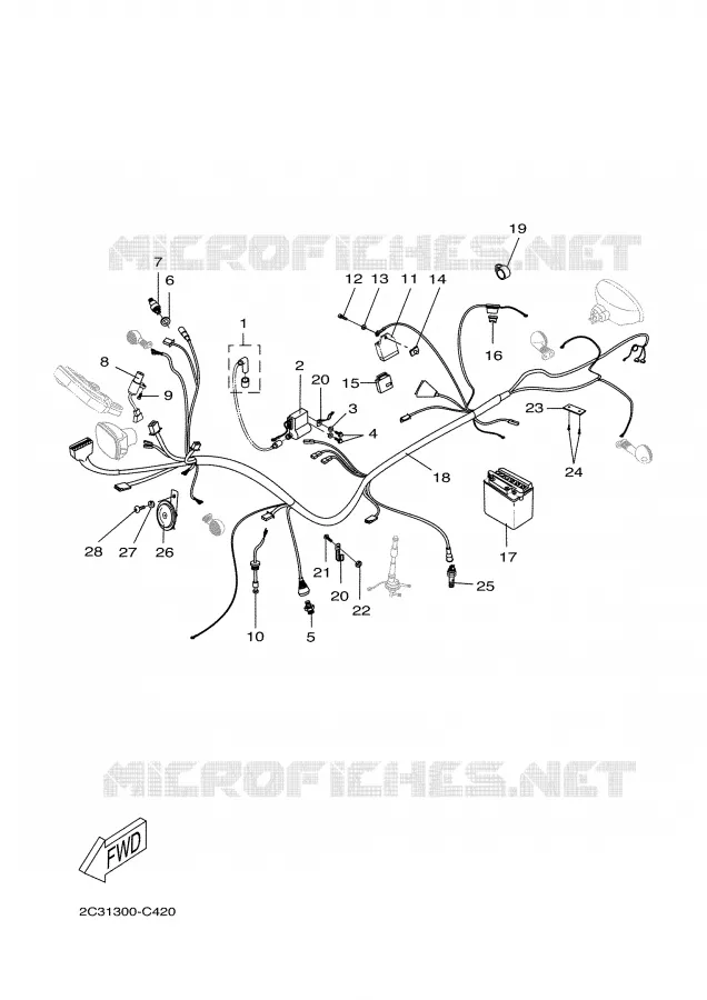 ELECTRICAL 1 Yamaha MOTO 50 2004 DTR  DT50RSM