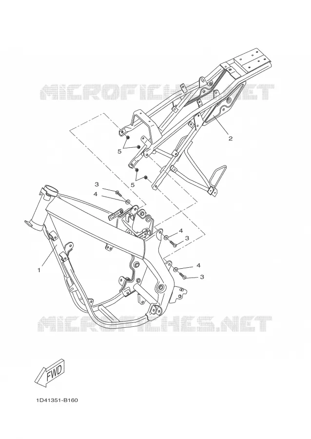 FRAME Yamaha MOTO 50 2004 DTR  DT50RSM