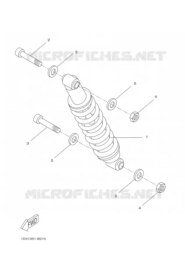 SWINGARM / SHOCK ABSORBER Yamaha MOTO 50 2005 DT50R  DT50RSM