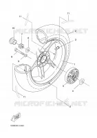 REAR WHEEL for Yamaha AEROX 2006