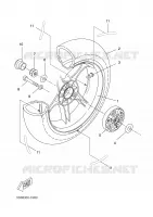REAR WHEEL for Yamaha AEROX 2006