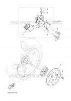 REAR BRAKE CALIPER for Yamaha AEROX 2006