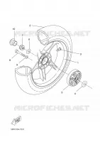 REAR WHEEL for Yamaha AEROX 2006