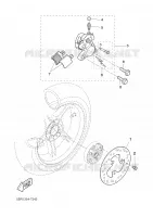 REAR BRAKE CALIPER for Yamaha AEROX 2006