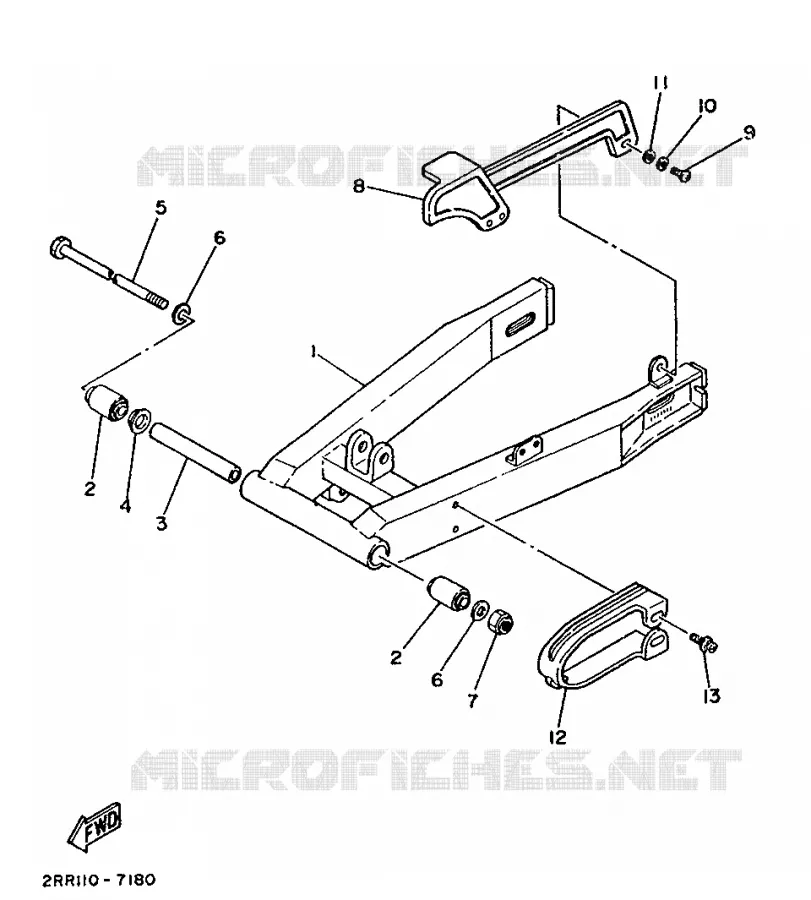 SWINGARM Yamaha MOTO 50 1987 MINIMOTO  YSR50