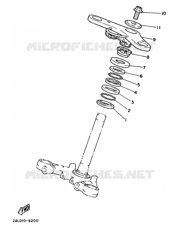 STEERING Yamaha MOTO 50 1987 MINIMOTO  YSR50