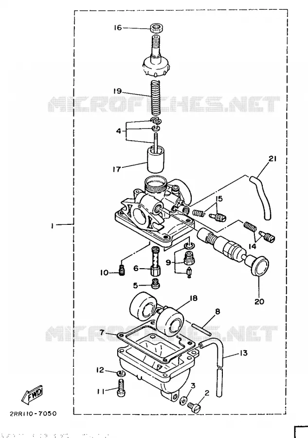 CARBURETOR Yamaha MOTO 50 1987 MINIMOTO  YSR50