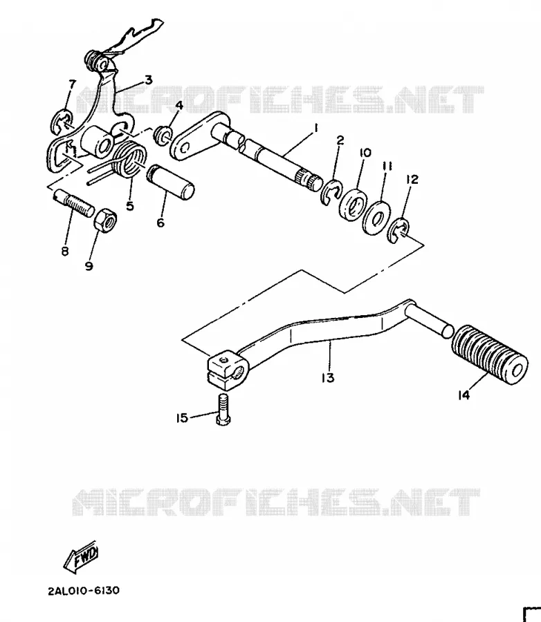 GEAR SHIFT SHAFT / LEVER Yamaha MOTO 50 1987 MINIMOTO  YSR50