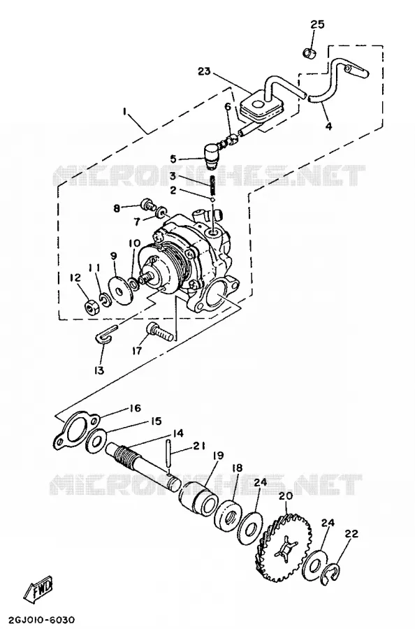 OIL PUMP Yamaha MOTO 50 1987 MINIMOTO  YSR50