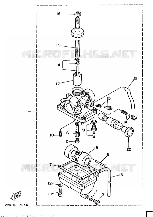 CARBURETOR Yamaha MOTO 50 1987 MINIMOTO  YSR50