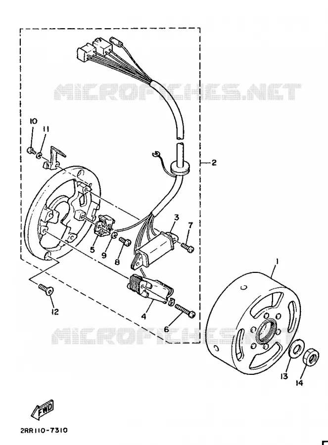 IGNITION Yamaha MOTO 80 1988 MINIMOTO  YSR80