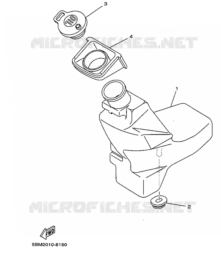 FUEL TANK Yamaha SCOOTER 50 1998 Autres modeles  YV50