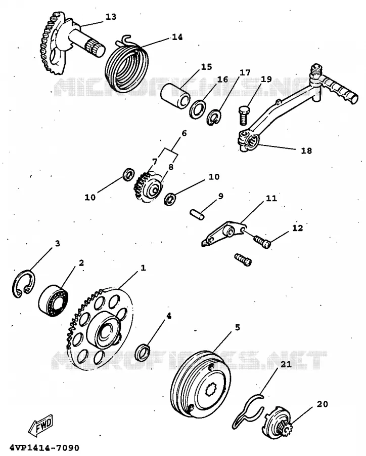 STARTER MOTOR Yamaha SCOOTER 100 1997 BOOSTER  YW100
