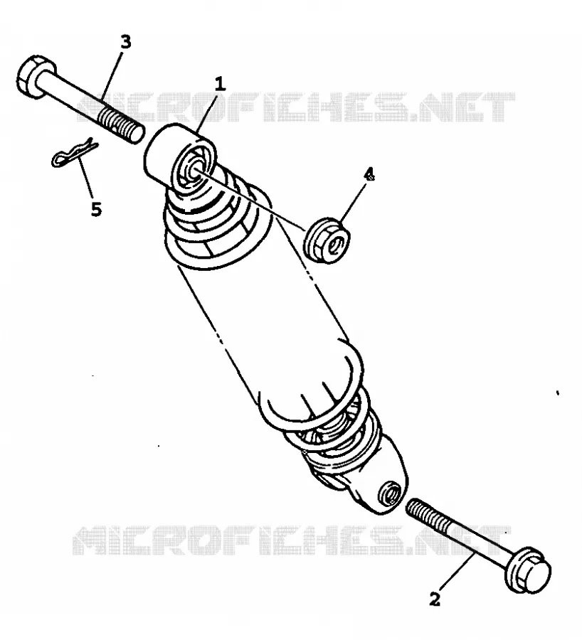 REAR SHOCK ABSORBER Yamaha SCOOTER 100 1999 BWS  YW100E