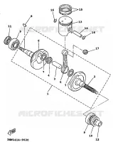 CRANKSHAFT / PISTON for Yamaha BWS 1999