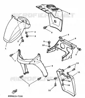 FRONT FENDER for Yamaha BWS 1999