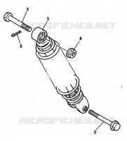 REAR SHOCK ABSORBER for Yamaha BWS 1999