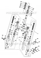 FRONT FORK for Yamaha BWS 1999