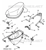 SEAT / CARRIER for Yamaha BWS 1999