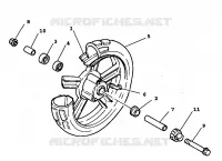 FRONT WHEEL for Yamaha BWS 1999