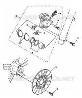 FRONT BRAKE CALIPER for Yamaha BWS 1999