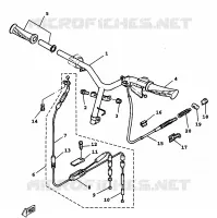HANDLEBAR & CABLES for Yamaha BWS 1999