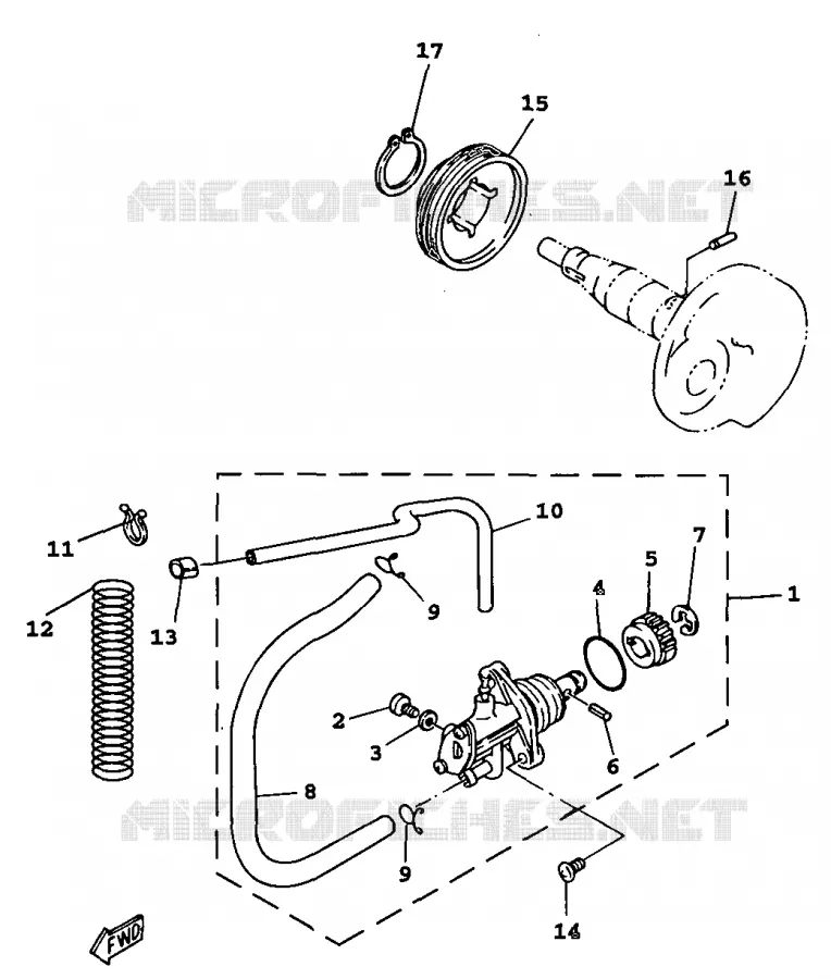 OIL PUMP Yamaha SCOOTER 100 1999 BWS  YW100E