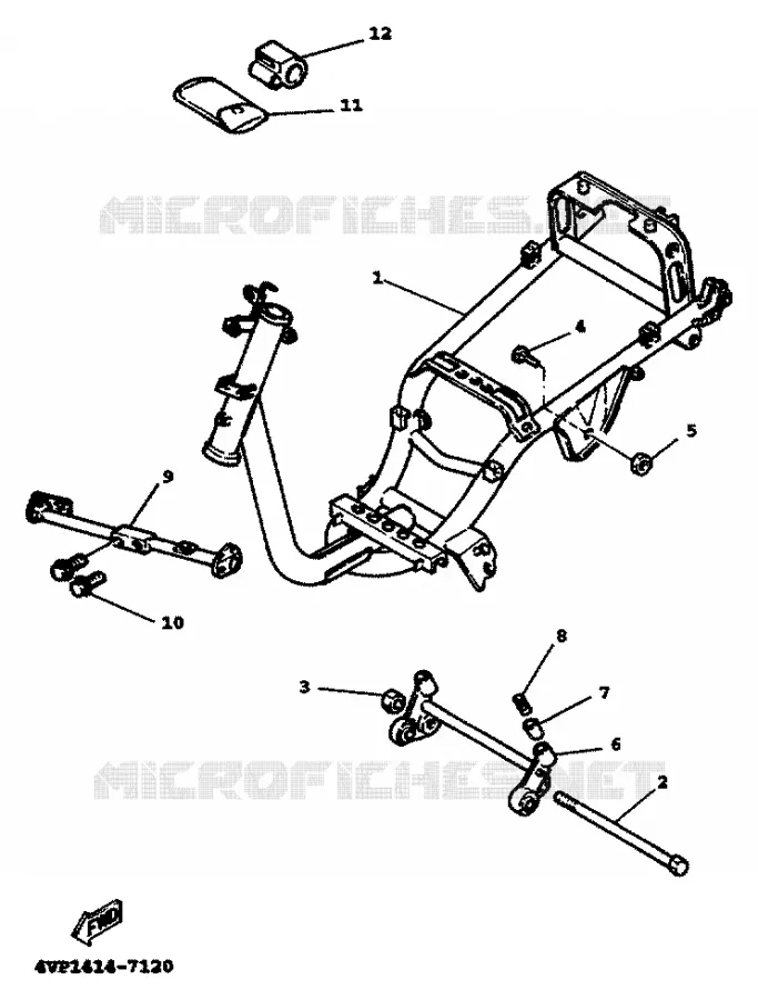 FRAME Yamaha SCOOTER 100 1999 BWS  YW100E