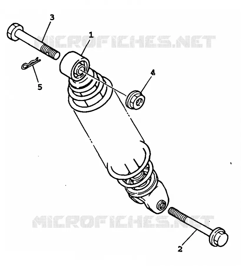 REAR SHOCK ABSORBER Yamaha SCOOTER 100 1999 BWS  YW100E