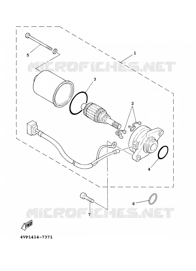 STARTER MOTOR Yamaha SCOOTER 100 2001 BOOSTER  YW100E