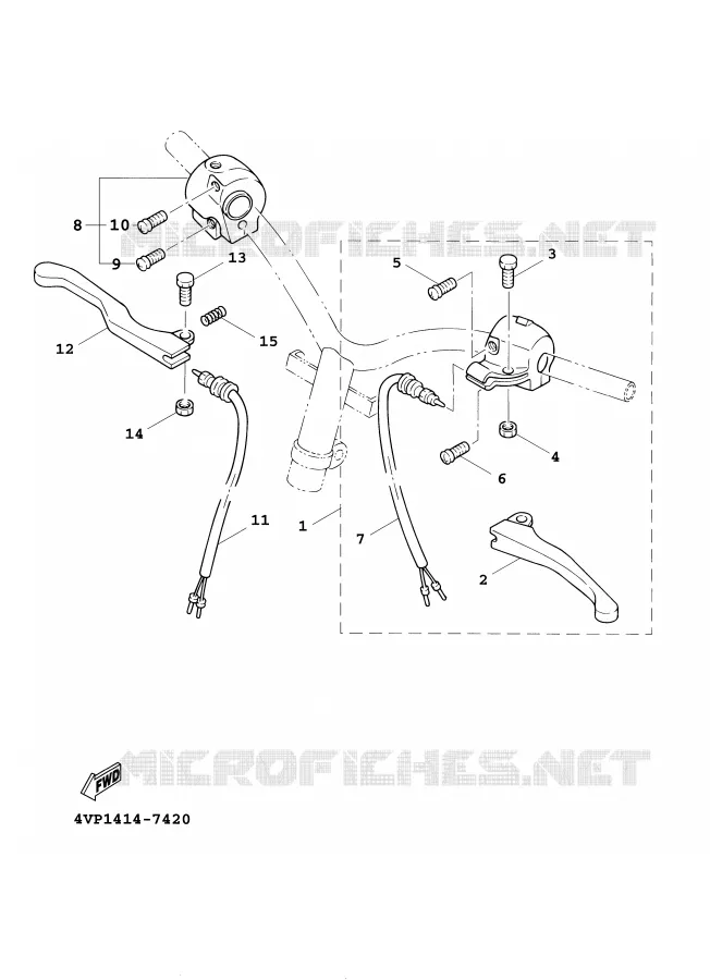 SWITCH / LEVER Yamaha SCOOTER 100 2001 BOOSTER  YW100E