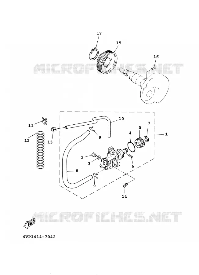 OIL PUMP Yamaha SCOOTER 100 2001 BOOSTER  YW100E