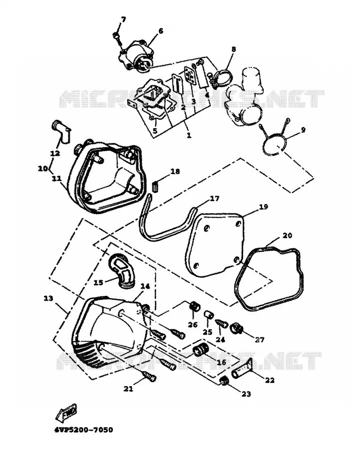 INTAKE Yamaha SCOOTER 100 2000 BOOSTER  YW100T