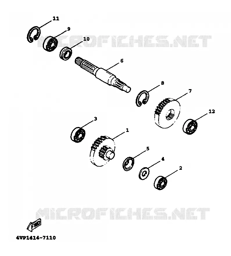 TRANSMISSION Yamaha SCOOTER 100 2000 BOOSTER  YW100T