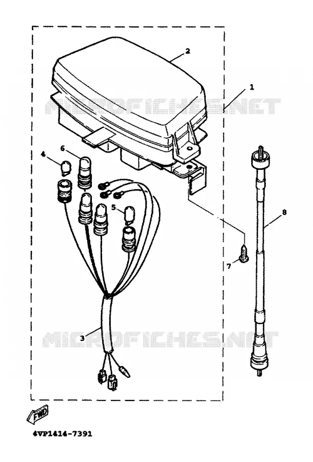 SPEEDOMETER Yamaha SCOOTER 100 2000 BOOSTER  YW100T