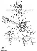 CYLINDER HEAD  for Yamaha YZ 1989