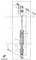 REAR SHOCK ABSORBER for Yamaha YZ 1989