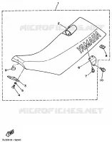 SEAT for Yamaha YZ 1989