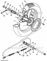 REAR WHEEL for Yamaha YZ 1989