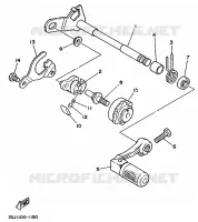 GEAR SHIFT SHAFT / LEVER for Yamaha YZ 1992