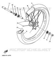 FRONT WHEEL for Yamaha YZ 1992
