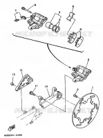 REAR BRAKE CALIPER for Yamaha YZ 1992