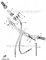 HANDLEBAR & CABLES for Yamaha YZ 1992